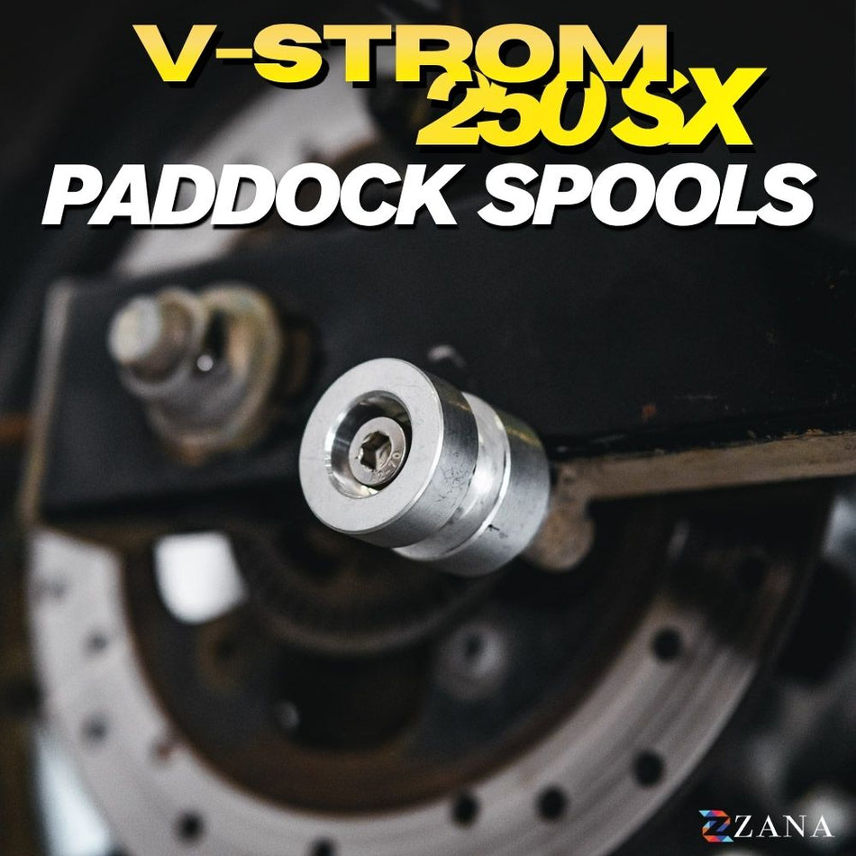 Zana- REAR PADDOCK SPOOLS ALUMINUM FOR SUZUKI VSTROM 250