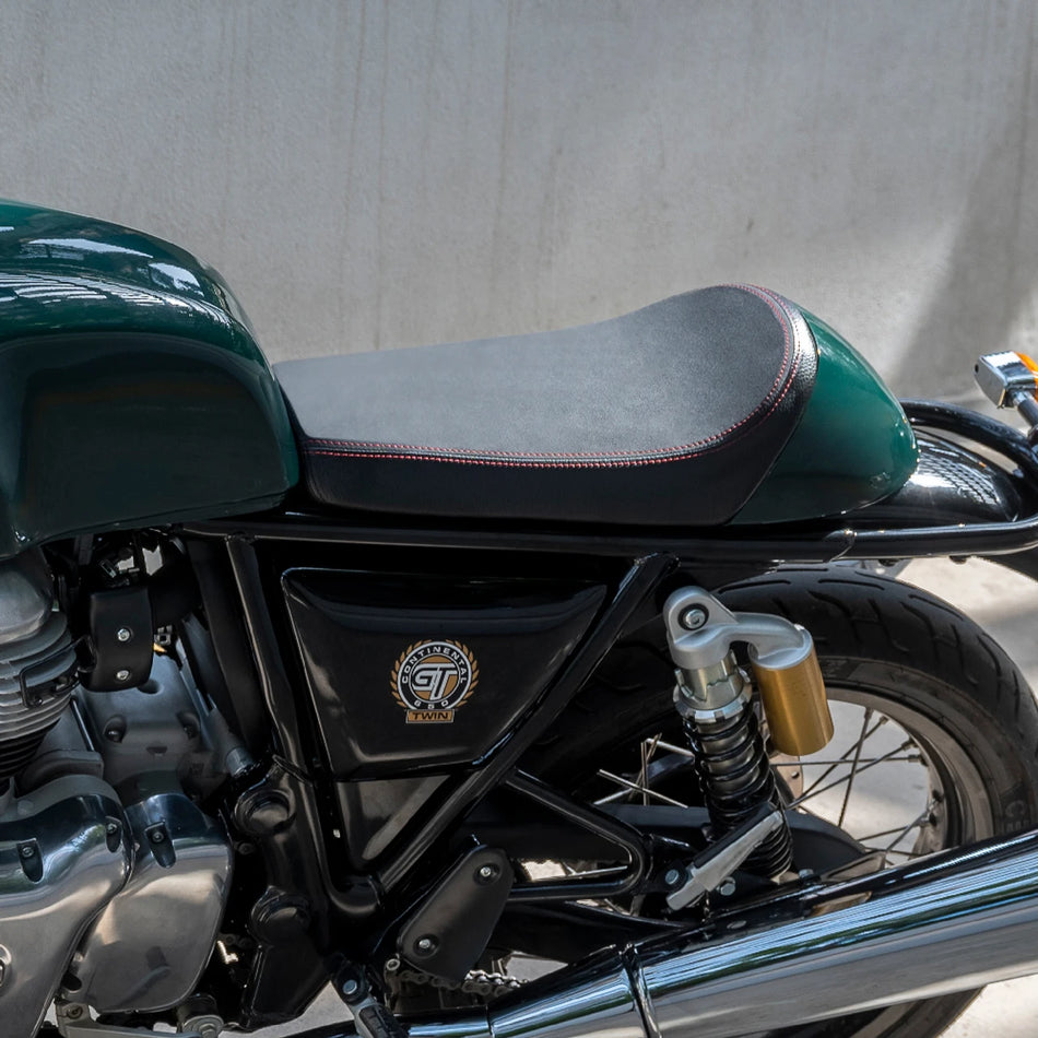Black Premium Touring Rider Seat For Royal Enfield Continental GT 650