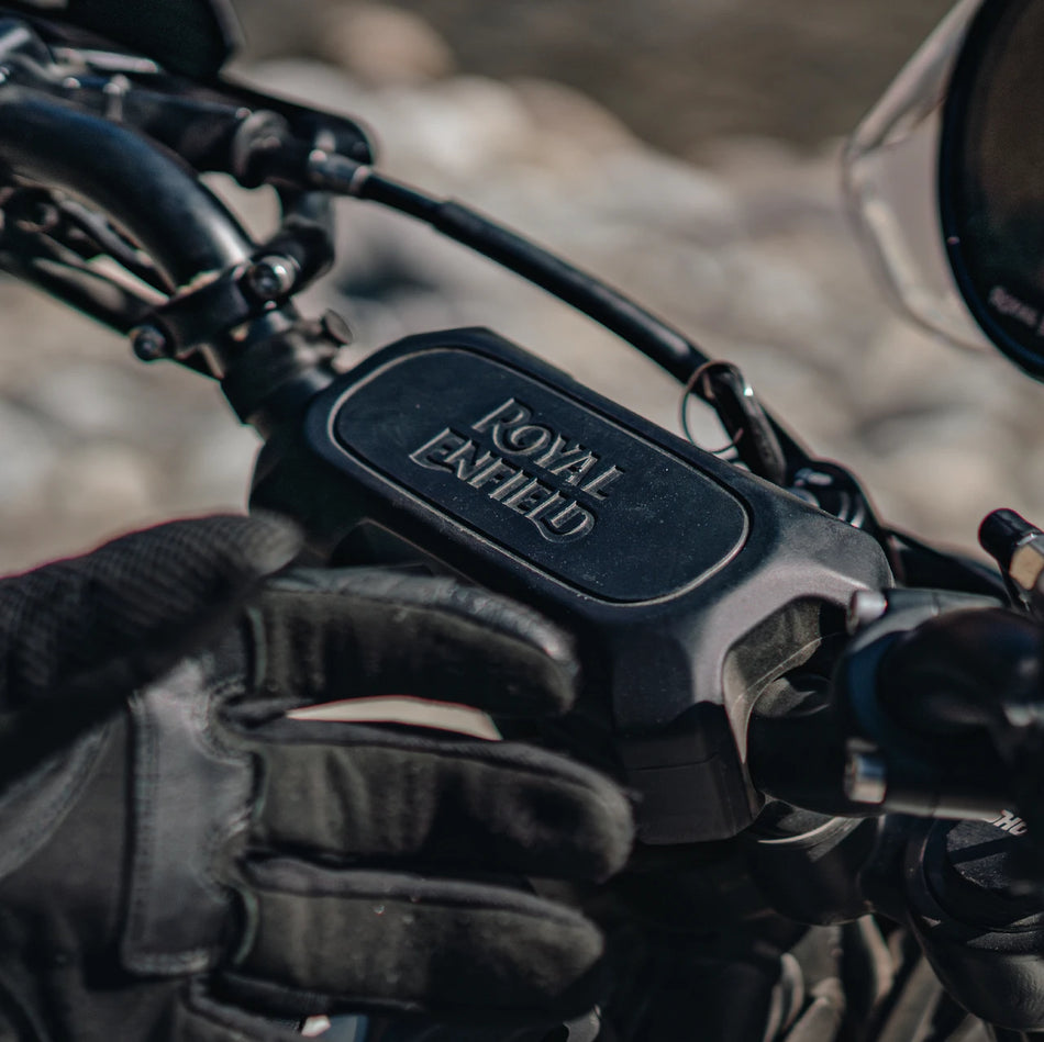 Black Rally Handlebar Pad For Royal Enfield New Himalayan