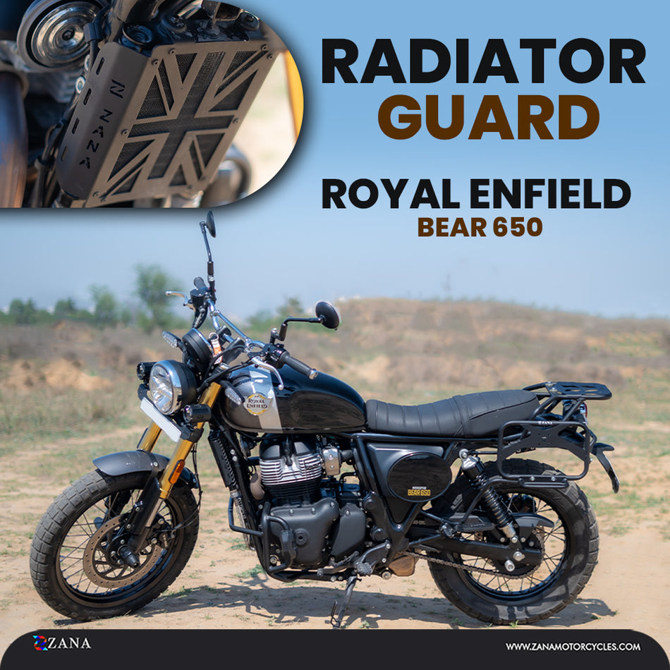 Zana- Radiator Guard for Bear 650 (Black - UK Flag)