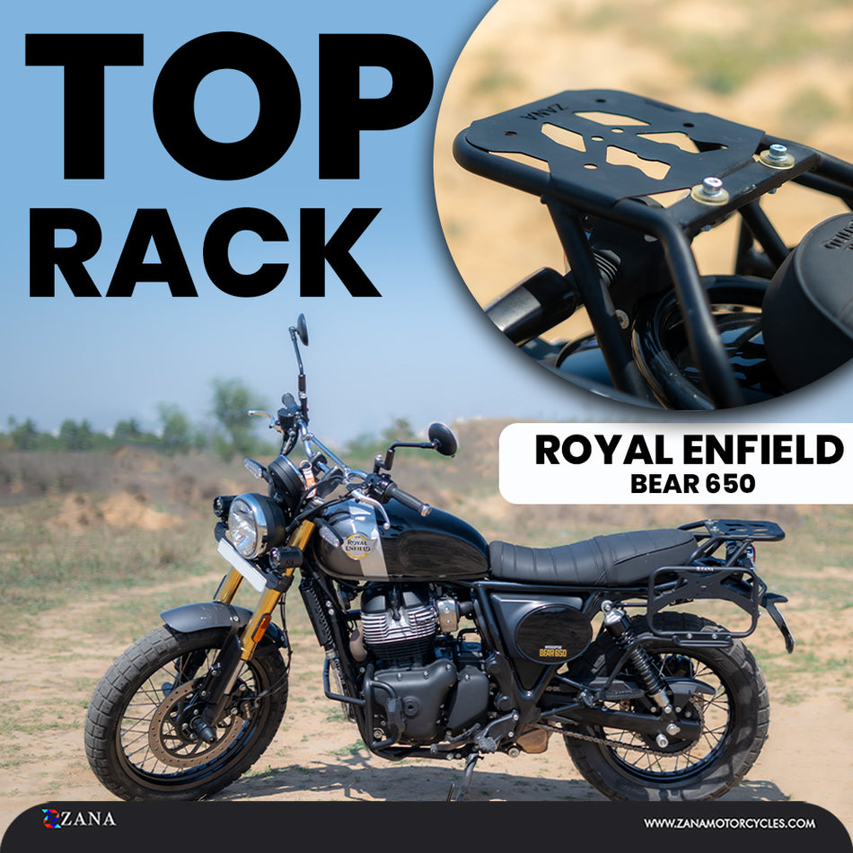 Zana- Top Rack with W Plate for Bear 650 (Compatible with Pillion Backrest)