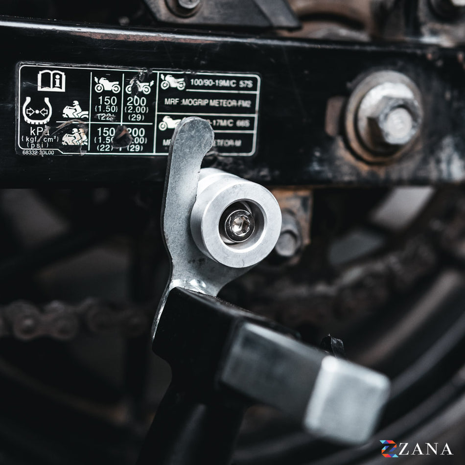 Zana- REAR PADDOCK SPOOLS ALUMINUM FOR SUZUKI VSTROM 250