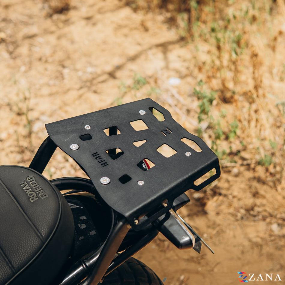 Zana-Top Rack With MS Plate For Bear 650 ( Black )