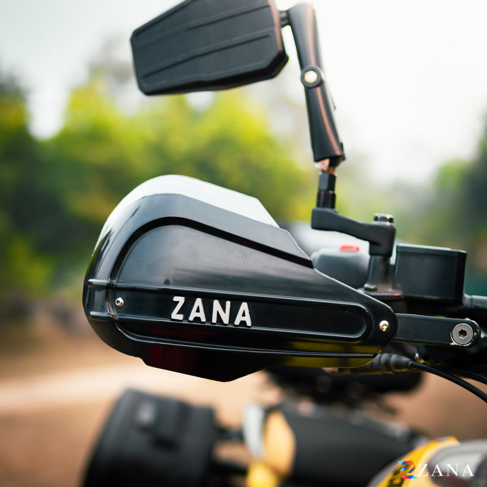 Zana- Hand Guard For Suzuki V Strom SX 250 (Black & Silver Logo)