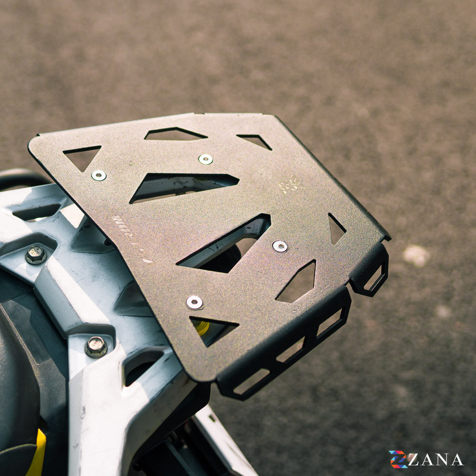 Zana- TOP RACK PLATE (BLACK ALUMINUM) FOR V-STROM 250