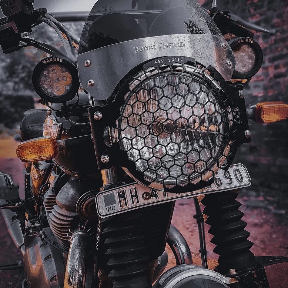 Headlight Guard for R.E. Interceptor 650