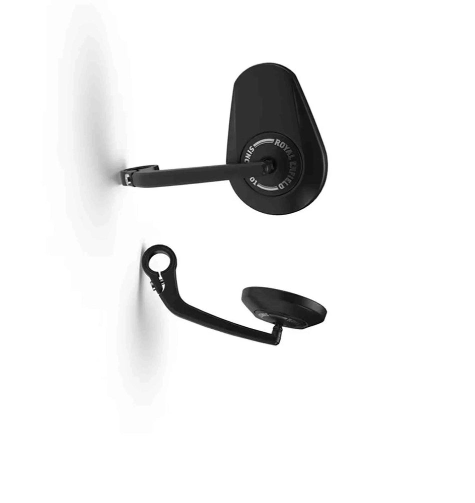Black Tappered Bar End Mirrors For Royal Enfield Classic 650