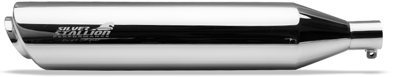 SILVER STALLION EXHAUST GOAN ( LATEST J SERIES ) SILVER FOR  REBORN  CLASSIC / METEOR 350 & GOAN Classic