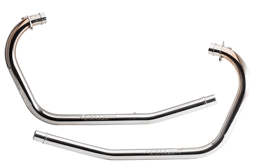 SILVER STALLION BEND PIPE TWINS SILVER  FOR  INTERCEPTOR & GT 650