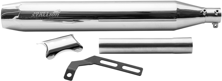 SILVER STALLION EXHAUST RANGER SILVER  FOR BSA GOLD STAR 650