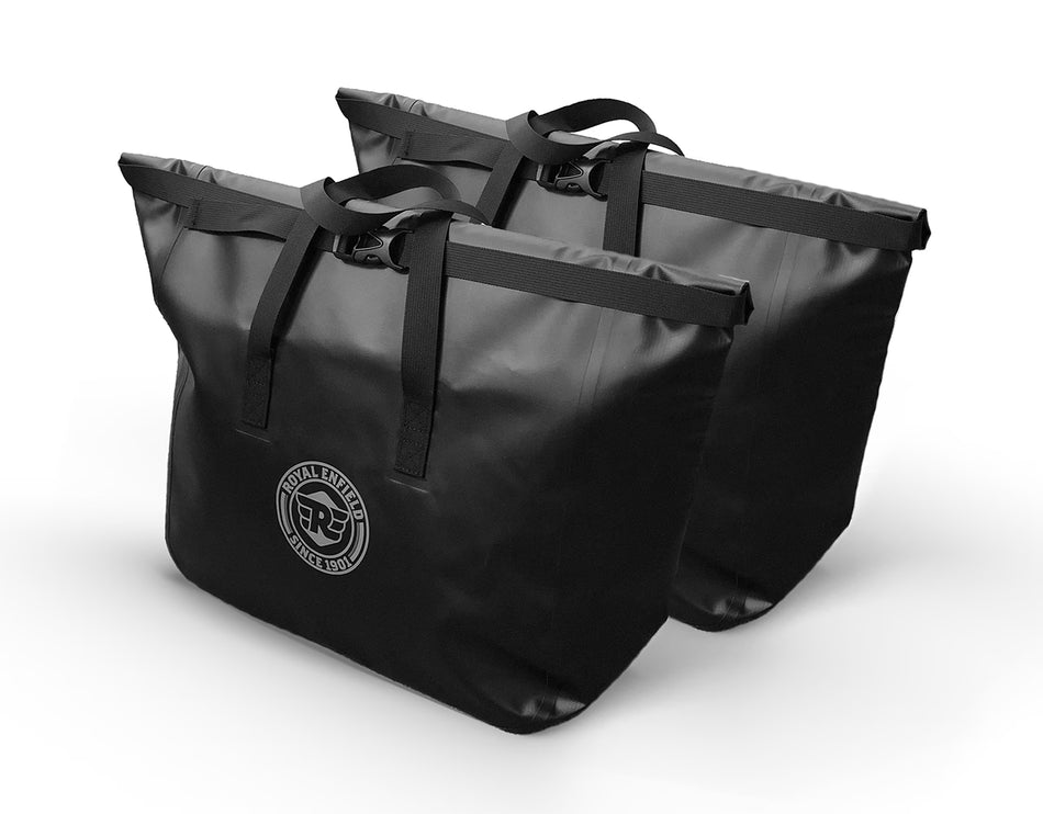 Black Adventure Waterproof Inner Bags For Royal Enfield Scram 440